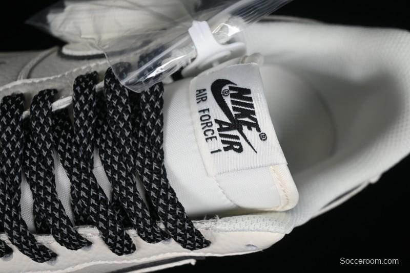 Nike Air Force 1 '07 Low Classic Black Mini Swoosh Starry Sky Casual Sneakers - MJ0319-021