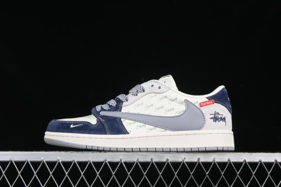 Nike Travis Scott x Fragment Design x Air Jordan 1 Low OG SP AJ1 Retro Sneakers - DM9288-009