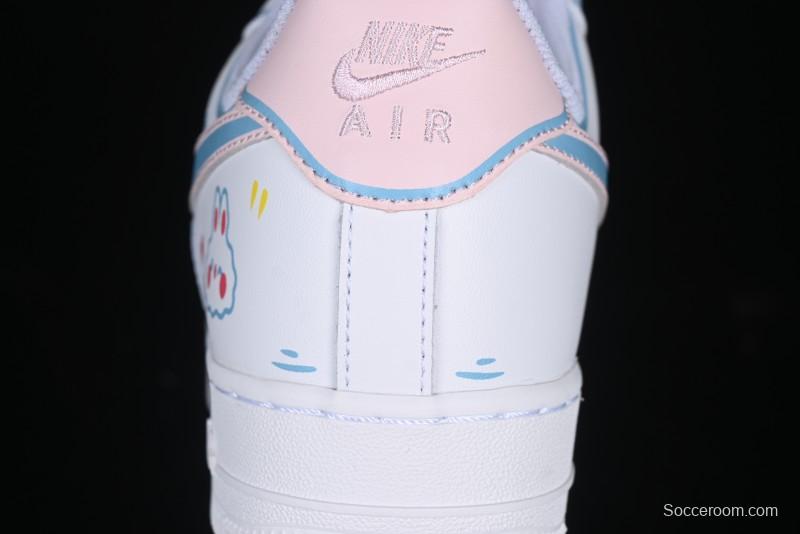 Nike Air Force 1 '07 Low Valentine's Day Limited Edition 2D Hand-Painted Graffiti Lollipop Casual Sneakers - TY0301-111