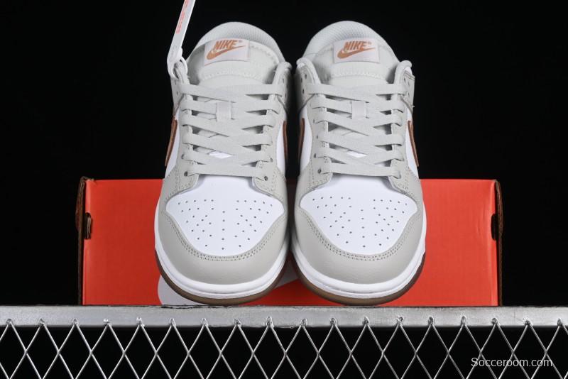 Nike Dunk Low SB Casual Sneakers in Phantom/Khaki Colorway - FJ4188-001