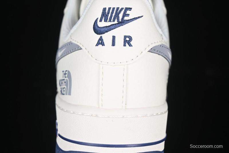 Nike Air Force 1 '07 Low The North Face Collaboration Off-White Blue Diamond Casual Sneakers - DM6688-001
