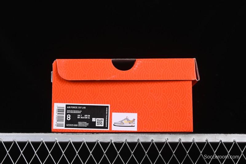 Nike Air Force 1 '07 Low Year of the Snake Limited Edition Golden Snake Scale Low-Top Casual Sneakers - XZ2025-688