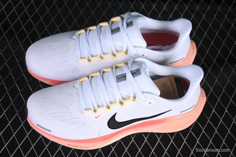 Nike Air Zoom Running Shoes - White/Coral Gradient