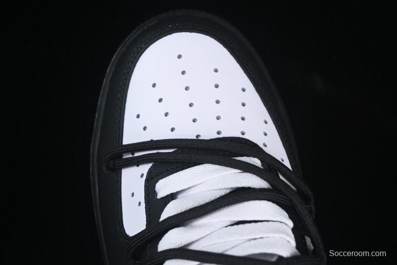 Nike Air Force 1'07 Low Silver Wing Panda Casual Sneakers with Strap - ZH0316-064