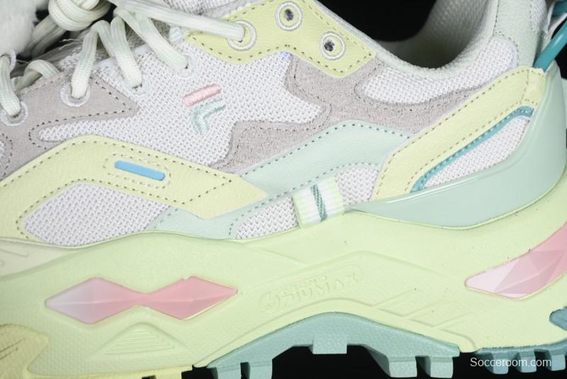 Playful Pastel Chunky Sneakers with Plush Bird Charm – Bold & Whimsical Streetwear Kicks