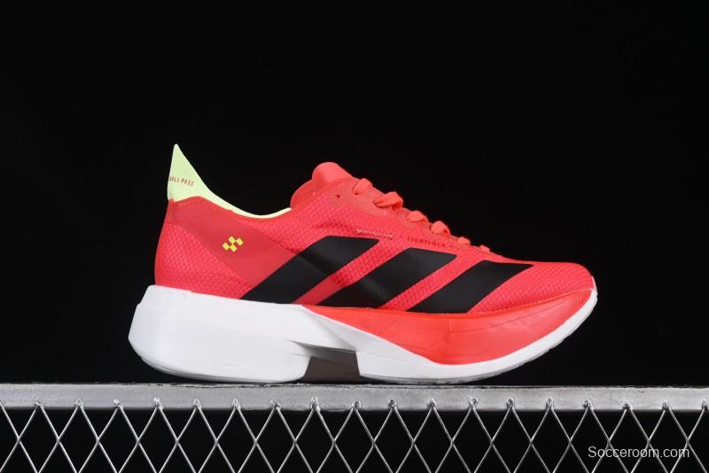 Adidas Adizero Adios 4 M Running Shoes Lightweight Breathable Low-Top - JR6358