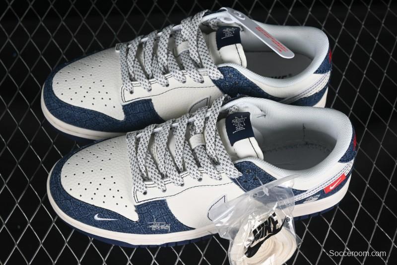 Nike Dunk SB Low x Fragment x Stüssy "Blue Denim Collab"