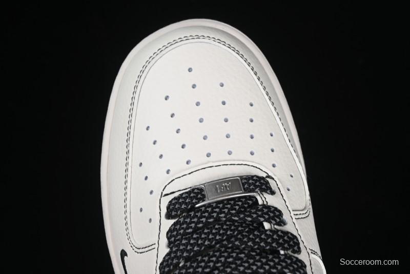 Nike Air Force 1 '07 Low The North Face x Comme des Garçons Black White Line Casual Sneakers - HH7518-050