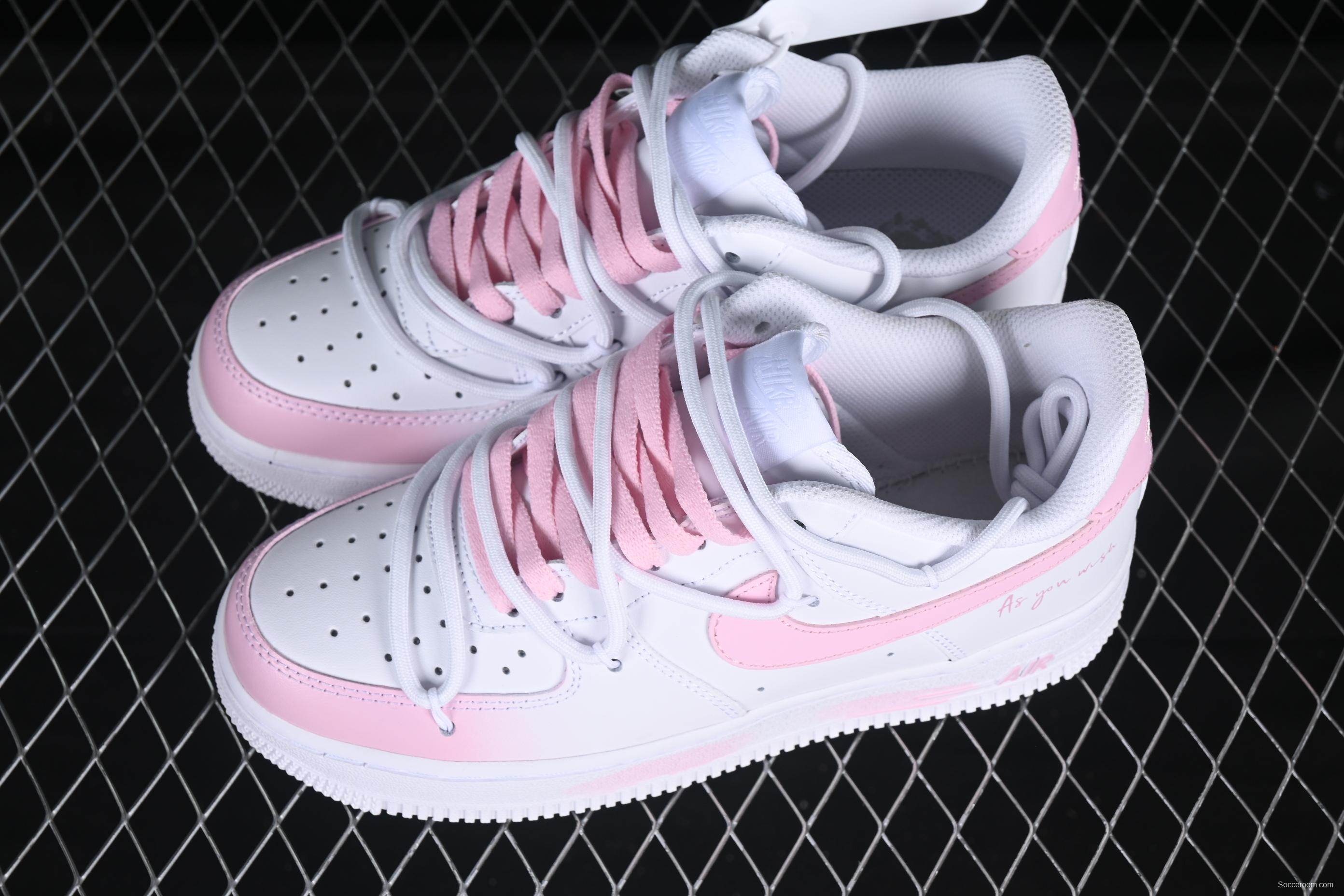 Nike Air Force 1'07 Low Casual Sneakers with Custom Leather & Full-Length Air Cushion - CQ2288-802