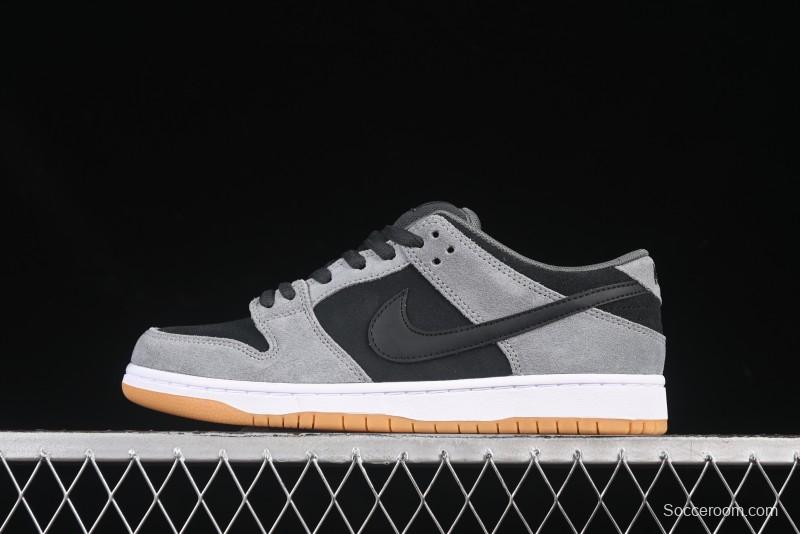 Nike SB Dunk Low Black Grey Low-Top Casual Skate Shoes - HF3063-001