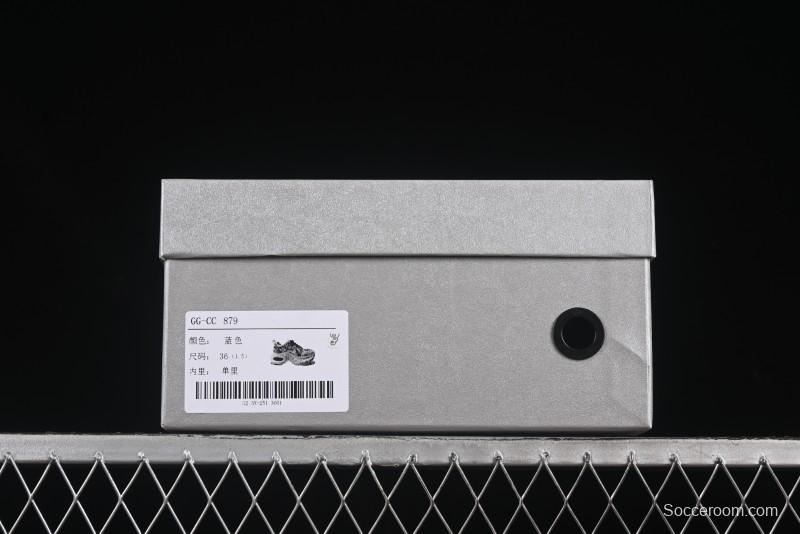 GG-CC Casual Fashion Sporty Chunky Platform Sneakers Series 879 Blue