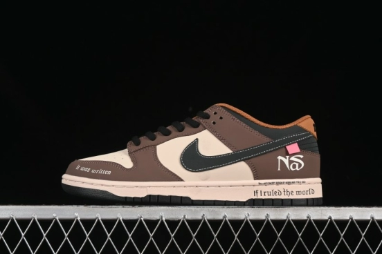 Nike SB Dunk Low Black Brown Low-Top Casual Skateboarding Shoes - MU0232-370