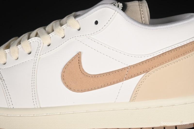 Nike Air Jordan 1 Low "Dongdan" Casual Sneakers in Coconut Milk White - IB8855-121