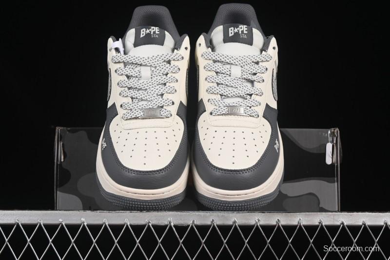 Nike Air Force 1 '07 Low Bape Collaboration Star Swoosh Casual Sneakers - XS1958-570