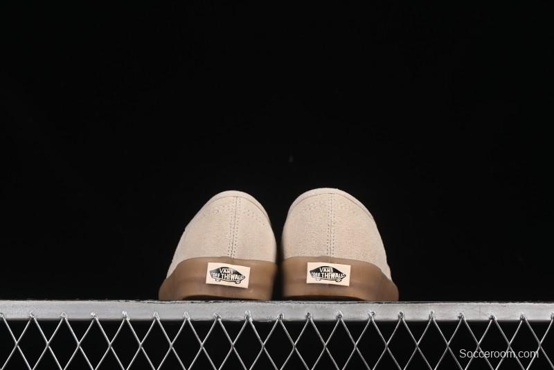 Vans Premium Authentic Suede Retro Sneakers with Translucent Rubber Sole - VN000CRQBYS