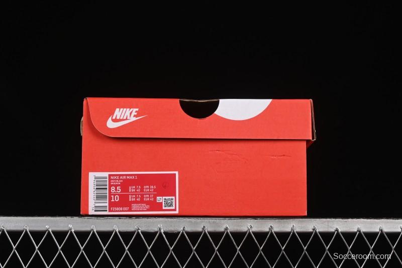 Nike Air Max 1 Retro Running Shoes with Half-Sole Air Cushion - FZ5808-007