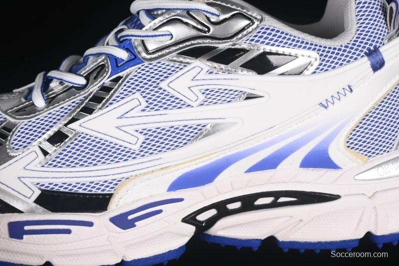 Off-White Be Right Low-Top Lifestyle Sneakers in White Blue - X.E5