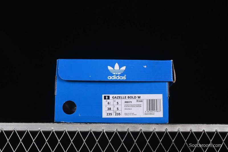 Adidas Originals Gazelle Bold JR8373 Collaboration Low-Top Sneakers with Thick Sole for Slip Resistance and Durability - JR8373