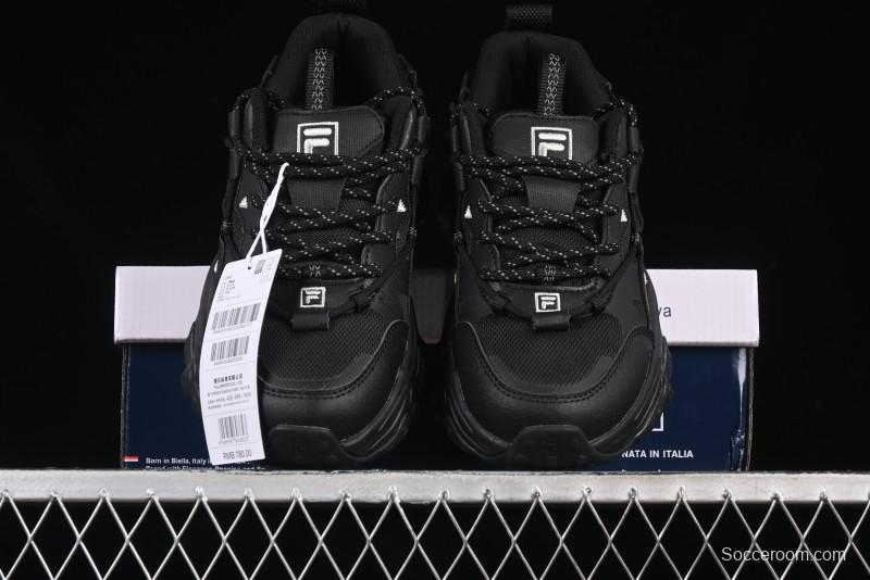 Fila Heritage Fluid Cat Paw 5.0 Retro Dad Shoes with Lace-Up Design - F12M412105FBK