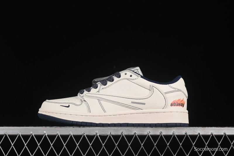 Nike Air Jordan 1 Low OG SP Travis Scott x Fragment Design Collaboration Sneakers - ZH2598-230
