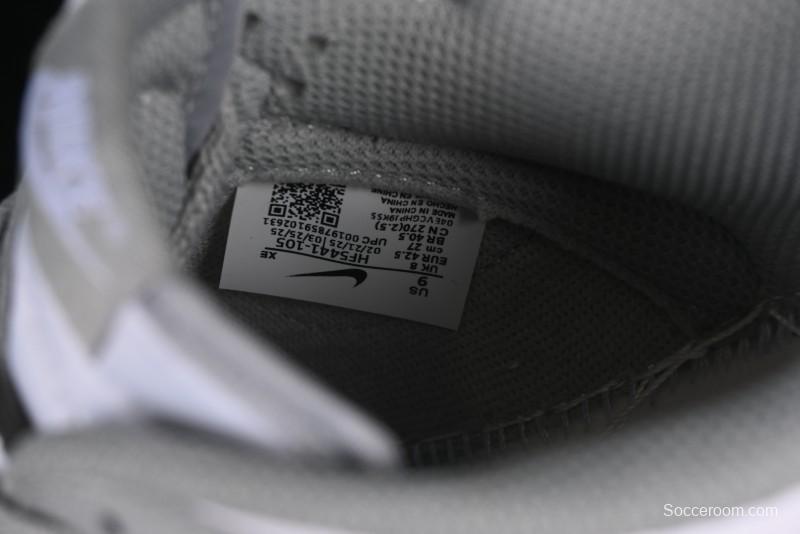 Nike SB Dunk Low White Grey Low-Top Casual Skate Shoes - HF5441-105