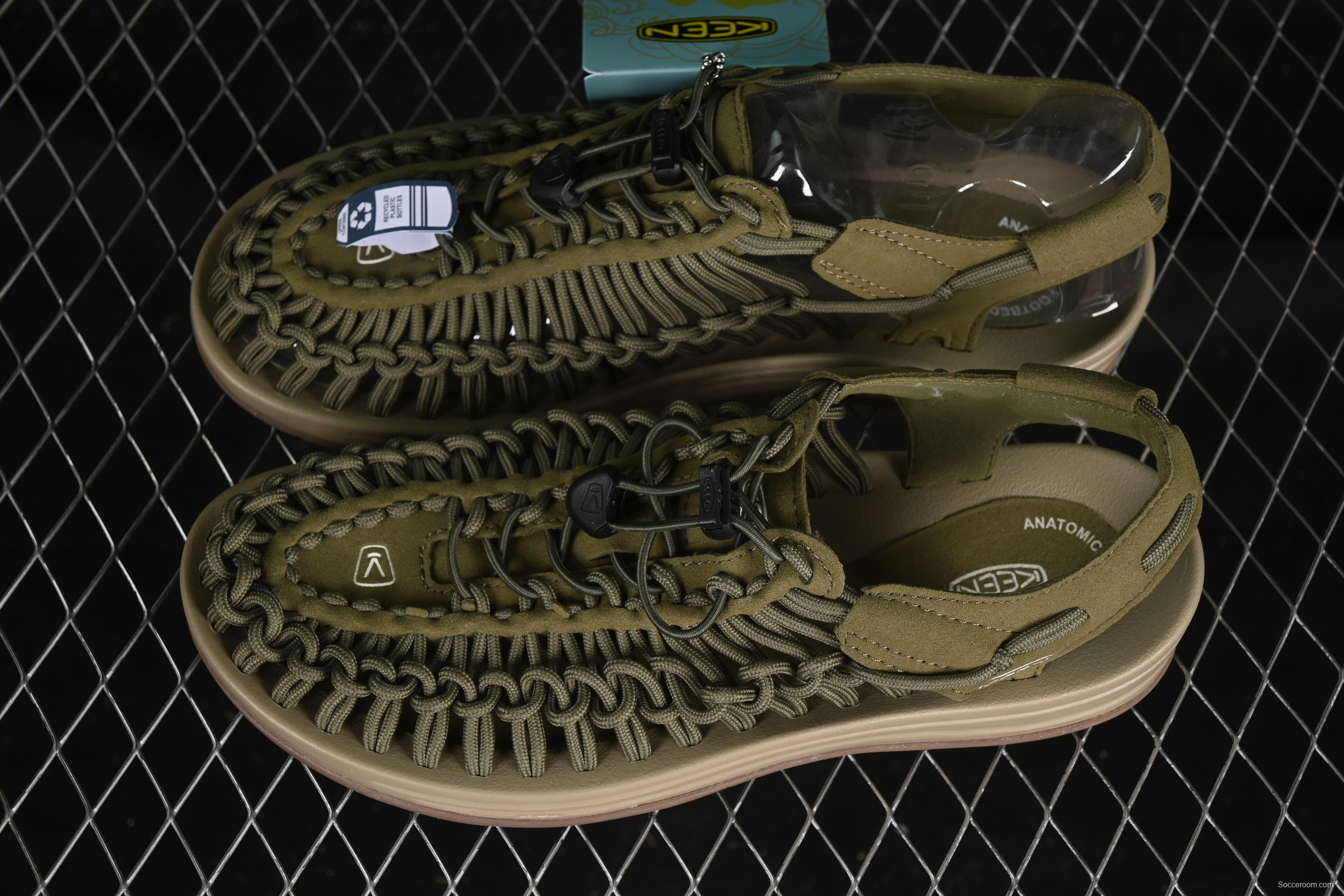 Keen Uneek Flat-M Woven Elastic Strap Casual Outdoor Water Sandals - 1014097