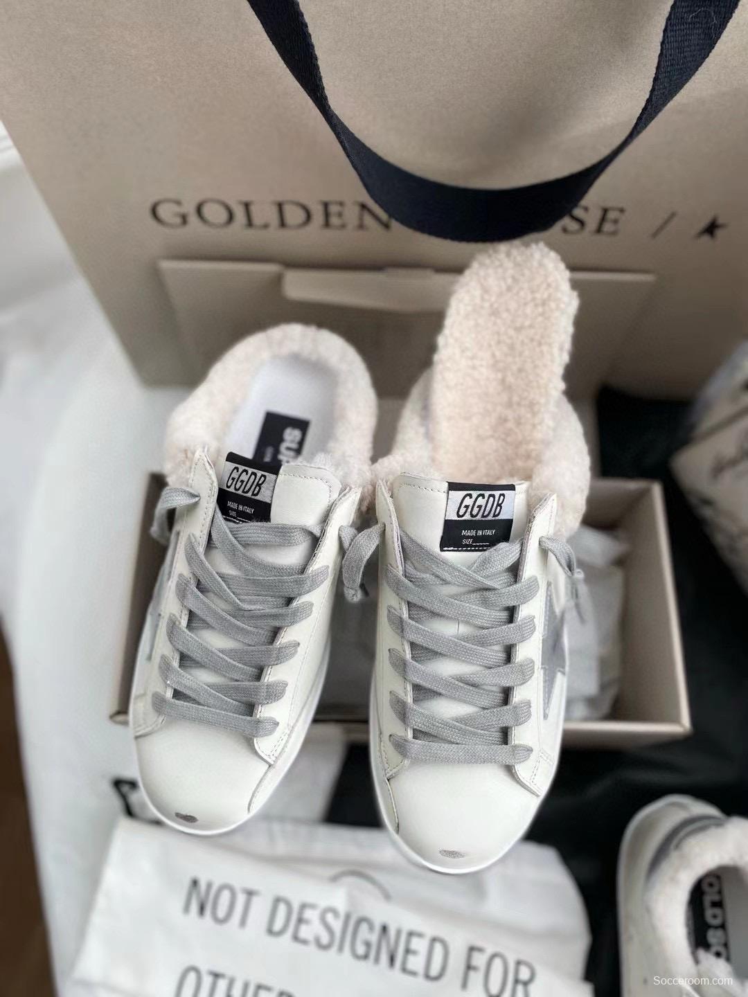 2024 Slippers GGDB White Shearling Slippers MJ00280