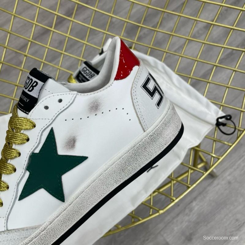 2024 Unisex GGDB White Green Red Leather Suede Low Top Sneakers MJ00260