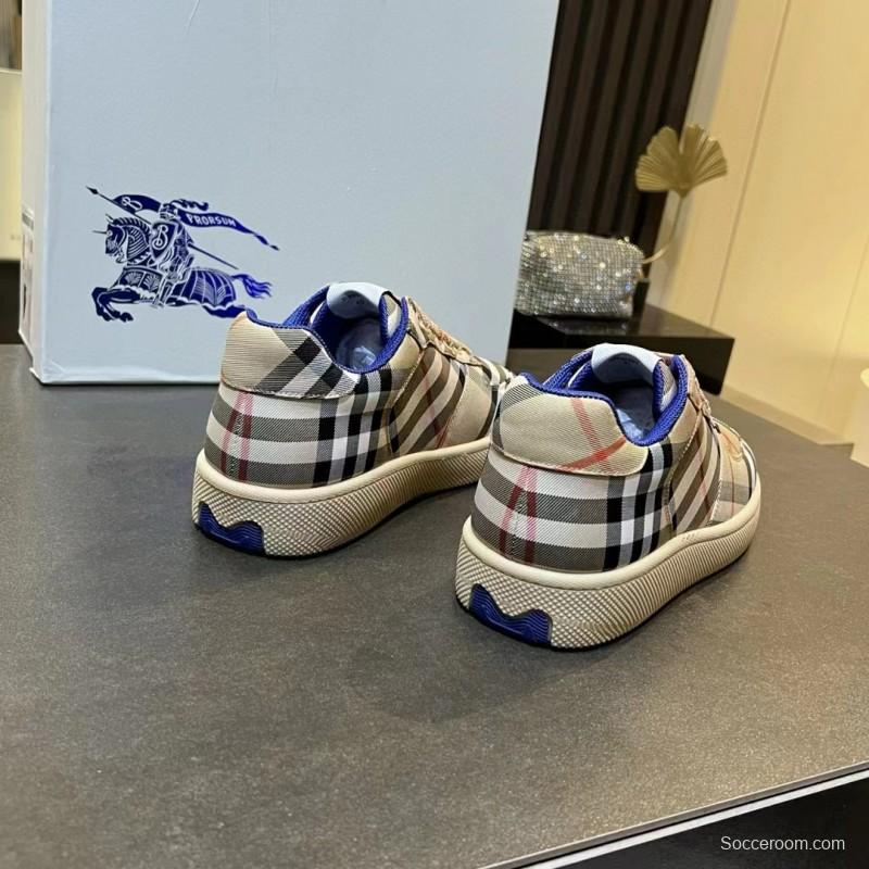 2024 Unisex Burberry Beige Black White Leather Casual Shoes MJ00330