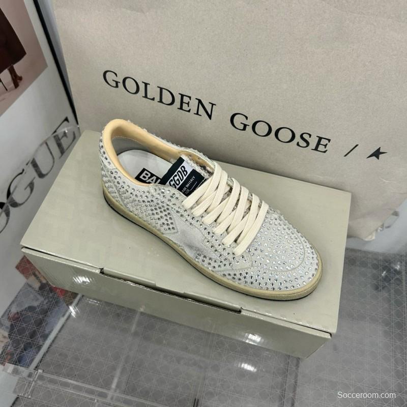 2024 Unisex GGDB White Crystal Leather Sneakers MJ00260