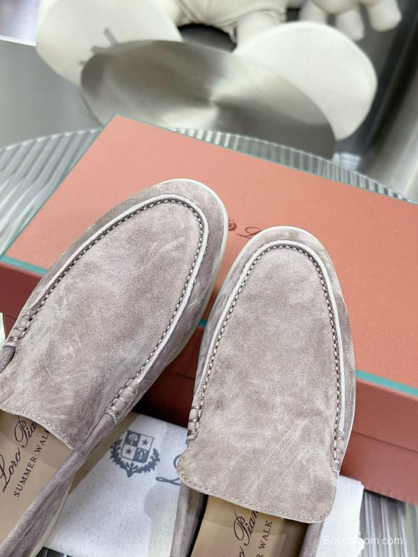 2024 Unisex LP Light Pink Suede Loafers MJ00270
