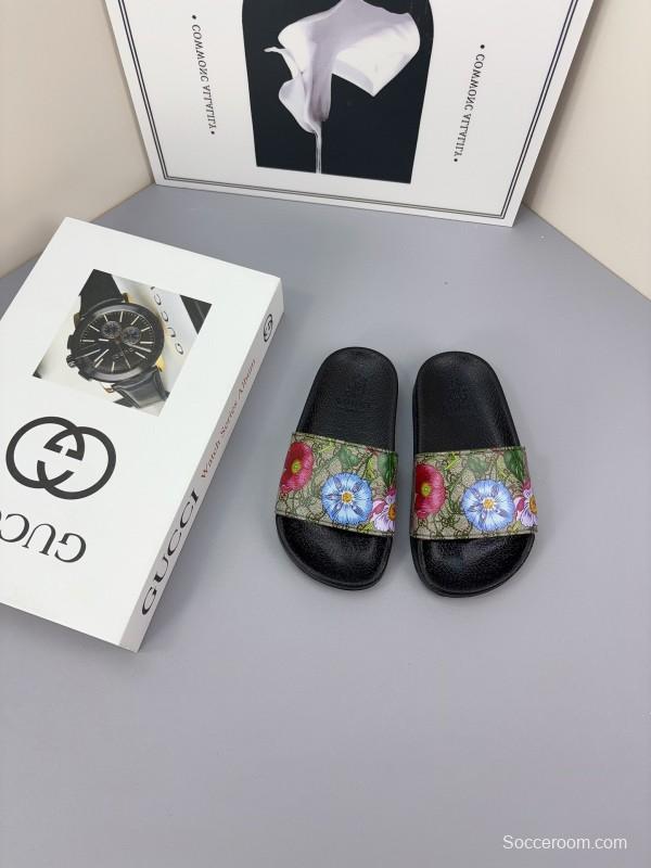 2025 Slippers Gucci Multicolor Canvas Slippers