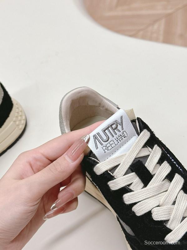 2024 Unisex Autry Black Grey White Leather Mesh Sneakers MJ00330