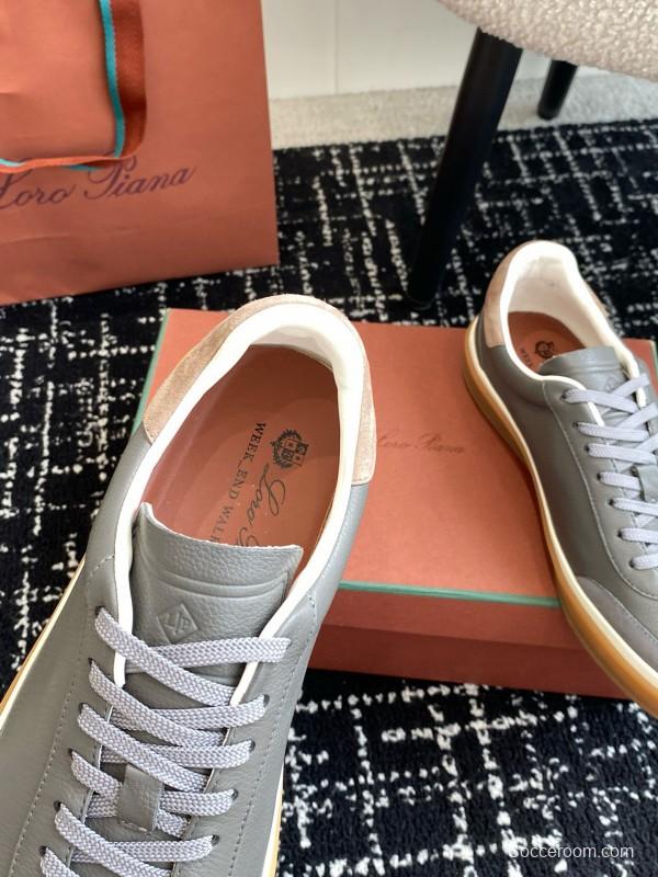 2024 Unisex LP Grey Suede Leather Plimsolls MJ00320