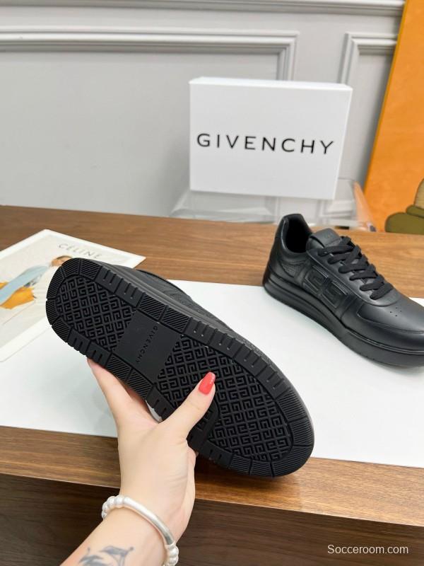 2024 Men Givenchy Black Leather Sneakers MJ00380