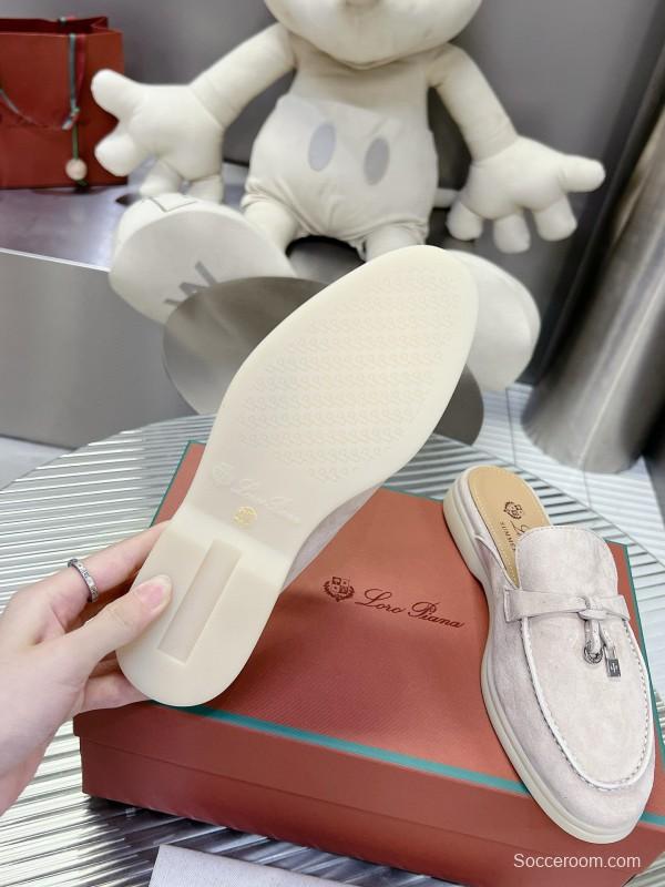 2024 Slippers LP Beige Nubuck Leather Loafer MJ00270