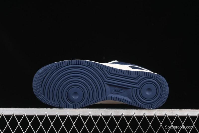 Nike Air Force 1'07 Low North Face Collaboration Dark Blue Sole Casual Sneakers - ZH2598-318