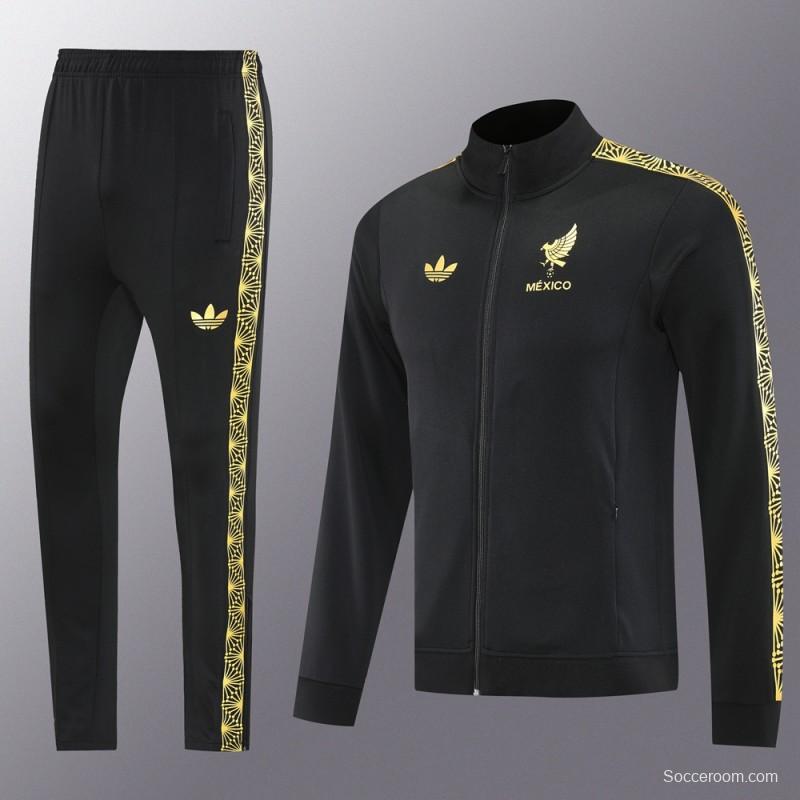 2025 Adidas Black Full Hoodie Zipper Jacket +Long Pants