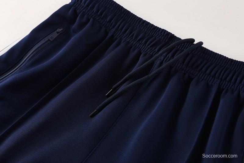 2025 Adidas Original Navy Full Hoodie Zipper Jacket +Long Pants