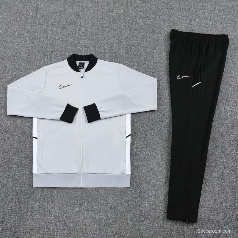 2025 NIKE Grey Full Zipper Jacket + Long Pants