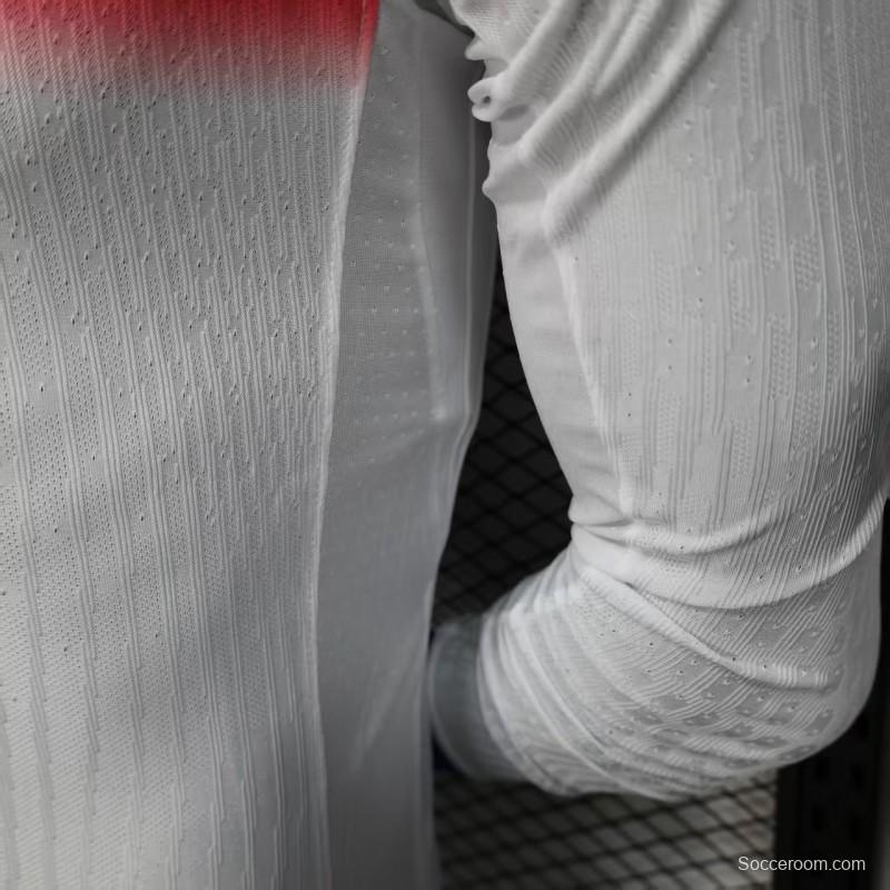 Player Version 2025 England Home Long Sleeve Jersey