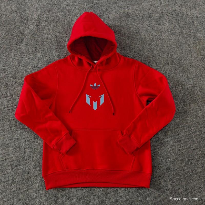 25/26 Inter Miami Messi Fleece-lined Hoodie 9 Color Full Zipper Jacket + Long Pants