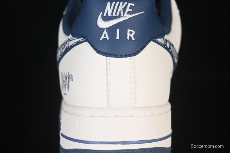 Nike Air Force 1 '07 Low Dior Collaboration Milan Embroidery Low-Top Casual Sneakers - XD2588-608