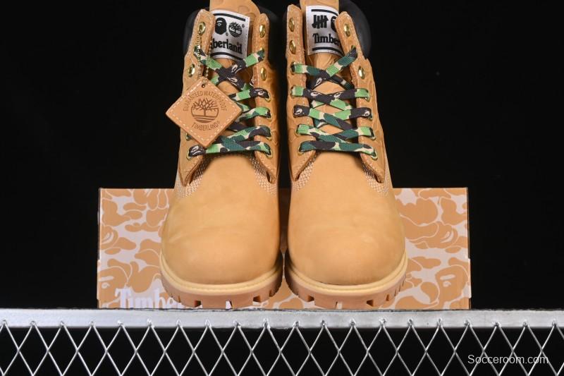 Timberland Bape Undefeated Triple Collaboration Limited Edition Waterproof Boots - TB0A1R7Y231