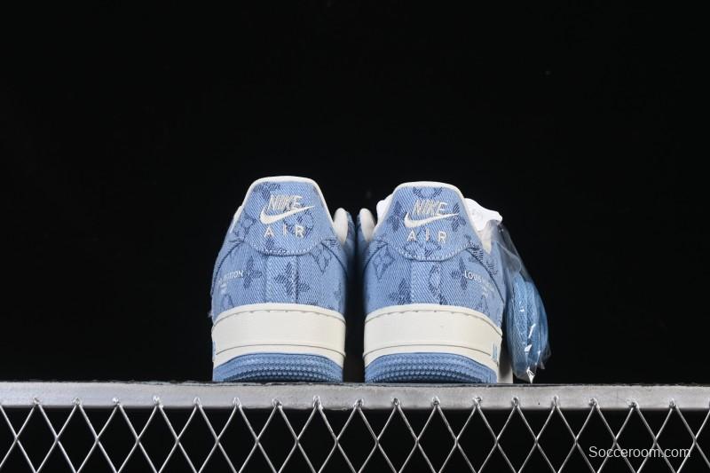 Nike Air Force 1 '07 Low LV Collaboration Light Blue Casual Sneakers - YF9511-823