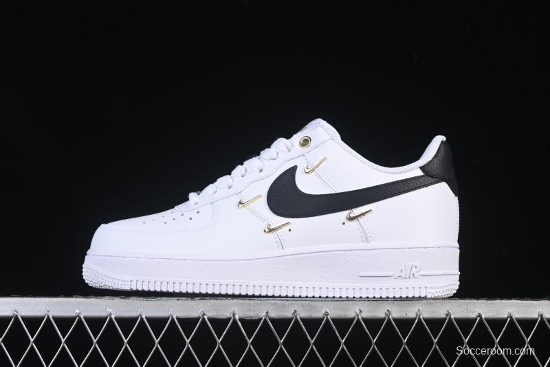 Nike Air Force 1'07 Low Four Hook Black White Casual Sneakers - ZH0316-113