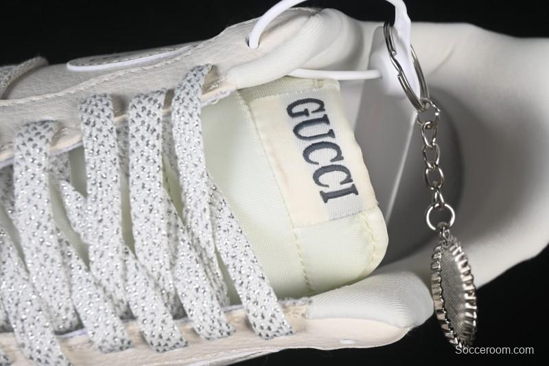 Nike Air Force 1 '07 Low Gucci Collaboration Smoke Grey Gum Low-Top Casual Sneakers - DK0188-084