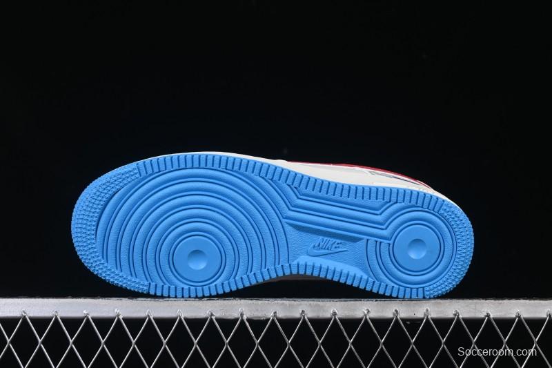 Nike Air Force 1'07 Low Gucci Collaboration White Red Blue Low-Top Casual Sneakers - SC0601-572