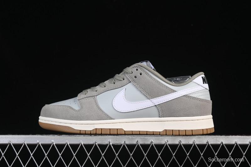 Nike SB Dunk Low Grey White Low-Top Casual Skate Shoes - IB6399-002