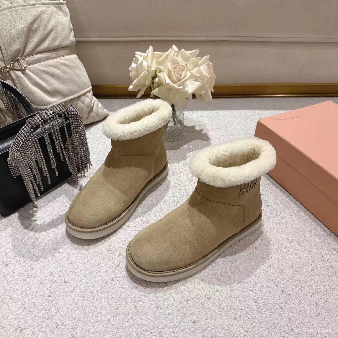 MIU MIU 2025/SS Korean Style Popular Small Potato Snow Boots Upgrade Version - LY00300